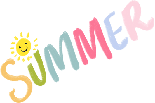 Summer Text Lettering
